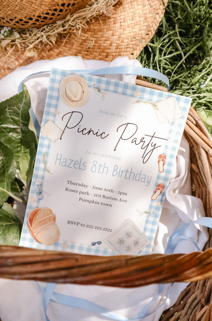 birthday picnic invitation