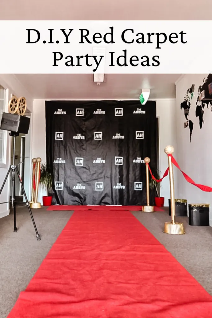 DIY red carpet party ideas