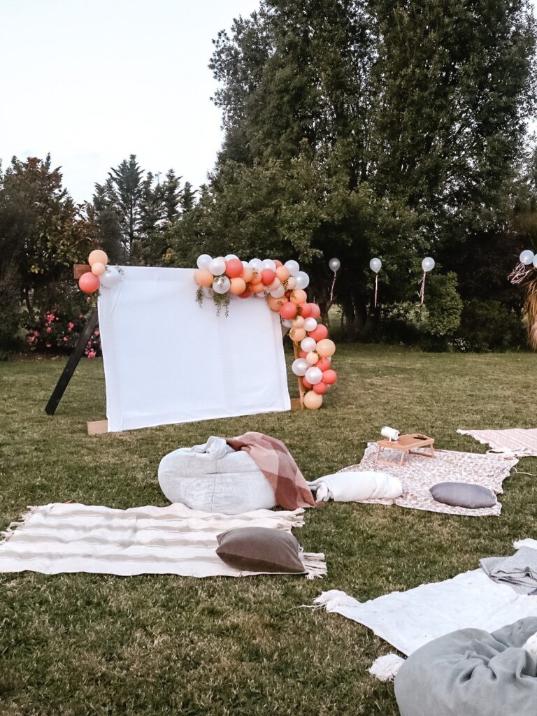 backyard movie party