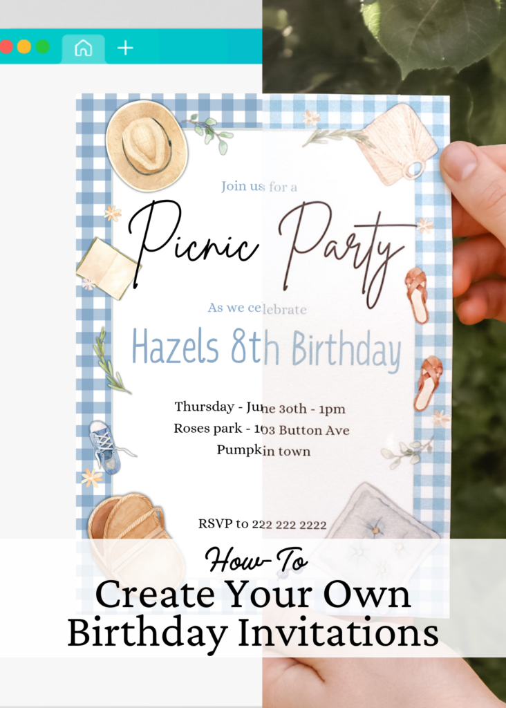 create your own birthday invitations