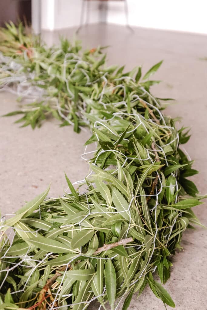 hanging flower garland