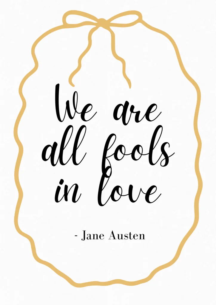 jane austen quotes love