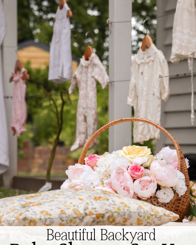 Backyard Baby Shower Set Up