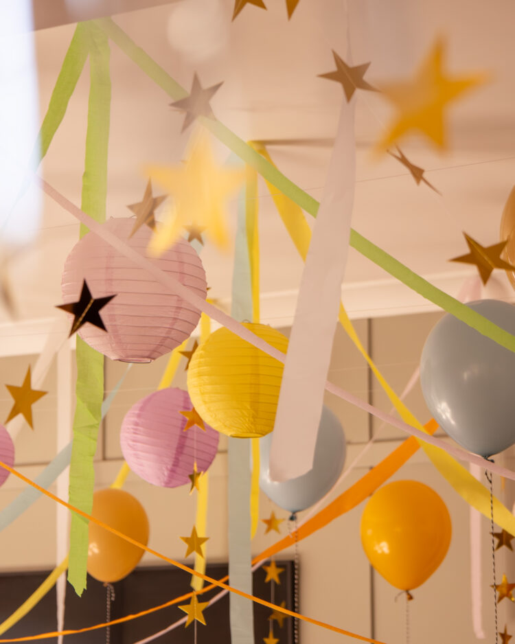 colourful birthday party